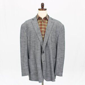Stafford 54L Gray Blazer Sport Coat Jacket 2-Button Solid T875